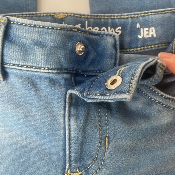 Jumping Beans Pants Girls Blue Washed Stretch Pants - Picture 4 of 10